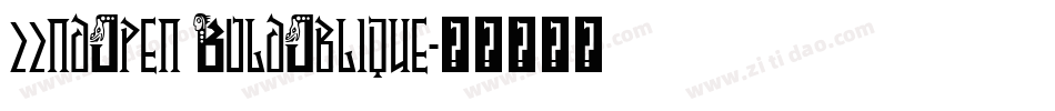 22ndOpen BoldOblique字体转换